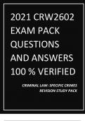XAM PACK QUESTIONS  AND ANSWERS  100 % VERIFIED