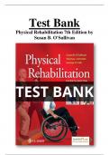Test Bank For Physical Rehabilitation 7th Edition by Susan B. O'Sullivan All Chapters (1-32) | A+ ULTIMATE GUIDE 2024
