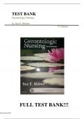 Test Bank For Gerontologic Nursing 5th Edition by Sue E. Meiner||ISBN NO:10,0323266029||ISBN NO:13,978-0323266024||All Chapters||Complete Guide A+