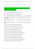 Hartman's Nursing Assistant Care The Basics Chapter 4 Exam Questions with correct Answers