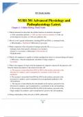 NURS 501 Advanced Physiology and Pathophysiology Latest.