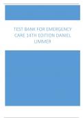 All Chapters: Test Bank For Emergency Care 14th Edition Daniel Limmer