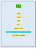 AQA A-level PHYSICS 7408/1 Paper 1 Version: 1.0 Final *JUN237408101* IB/M/Jun23/E8 7408/1QUESTION PAPER & MARKING SCHEME/ [MERGED]  Mark scheme June 2023