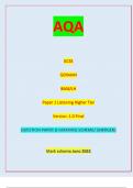 AQA GCSE GERMAN 8668/LH Paper 1 Listening Higher Tier Version: 1.0 Final *jun238668LH01*  IB/M/Jun23/E7 8668/LH QUESTION PAPER & MARKING SCHEME/ [MERGED]