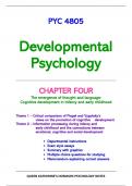 PYC4805 Developmental Psychology for Unisa, Chapter 4 - The emergence of thought and language: Cognitive development in infancy and early childhood