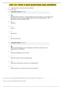 Grand Canyon University CWV 101 Topic 6 Quiz| All Correct Answers