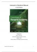 Instructor Manual For Cornerstones of Managerial Accounting 4e Maryanne M. MowenDon R. HansenDavid J. McConomyBradley D. Witt Chapter(1-14)With Cases[1 2 3]