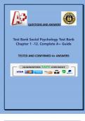 Test Bank Social Psychology Test Bank Chapter 112. Complete 