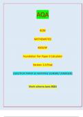 AQA GCSE MATHEMATICS 8300/3F Foundation Tier Paper 3 Calculator Version: 1.0 Final *jun2383003F01* IB/M/Jun23/E7 8300/3F QUESTION PAPER & MARKING SCHEME/ [MERGED] Marl( scheme June 2023