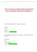 NSCA CSCS EXAM REVIEW QUESTIONS  AND ANSWERS UPDATED GRADED A+