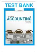 Test Bank Solution Manual for Accounting 28th Edition (2024) by Carl S. Warren Christine Jonick Jennifer Schneider | All Chapters 1-26 Included | Latest Complete Guide A+.