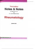 rheumatology part 1 notes and notes