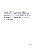 Prophecy RN Pharmacology A 2024 ACTUAL EXAM 110 QUESTIONS AND CORRECT DETAILED & (VERIFIED ANSWERS) |GRADED A+