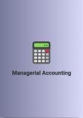 Managerial Accounting (MAC) (CAB6) Chapter Summaries - Horngren's Financial
