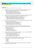 •	 ATI 265 Test 3 Mock Exam (Answered) Complete Solution. Answers And  Rationale At The Bottom