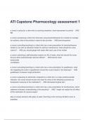 ATI Capstone Pharmacology assessment 1 Questions and Answers Latest Update (A+GRADED 100% VERIFIED)