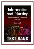 Test bank informatics and nursing opportunities and challenges 6th edition sewell / All chapters / Rated A+