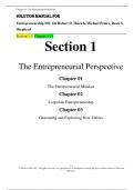 Solution Manual for Entrepreneurship ISE 12e Robert D. Hisrich, Michael Peters, Dean A. Shepherd