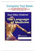 Complete Test Bank: The Language of Medicine 12th Edition by Davi-Ellen Chabner BA MAT (Author) Latest Update  Graded A+  {With All Chapters 1-22