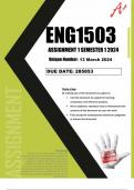ENG1503 assignment 1 solutions semester 1 2024