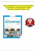SOLUTIONS MANUAL for Accounting, 28th Edition by Carl Warren, Christine Jonick & Jennifer Schneider