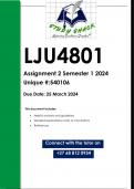 LJU4801 Assignment 2 (QUALITY ANSWERS) Semester 1 2024