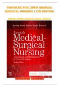 TESTBANK FOR LEWIS MEDICAL SURGICAL NURSING 11TH EDITION