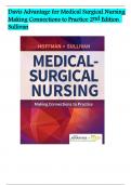 Davis Advantage for Medical Surgical Nursing Making Connections to Practice 2nd Edition Sullivan