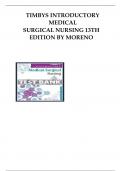 Timbys introductory medical surgical nursing 13th edition by Moreno