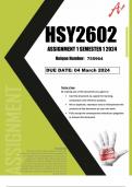 HSY2602 assignment 1 solutions semester 1 2024 (full solutions for three questions with references)