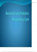 Neonatal and Pediatric Respiratory Care Presentation 2024/2025