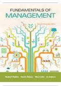 TEST BANK for Fundamentals of Management (Canadian Edition) 7th Edition by Robbins, DeCenzo, Coulter and Anderson. ISBN 9780135423394 (All Chapters 1-15).