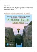 An Introduction to Psychological Science 2nd Canadian Edition PDF (PSYA01/PSYA02)