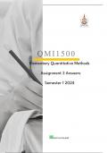 QMI1500 Assignments 1, 2 & 3 Solutions Semester 1 2024