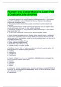 Pearson Vue Comprehensive Exam Part 2 Questions and Answers