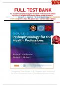 FULL TEST BANK For Gould's Pathophysiology for the Health Professions 5th Edition by Karin C. VanMeter PhD (Author) Latest Update Graded A+   