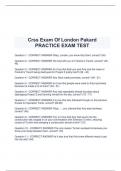 Crss Exam Of London Pakard PRACTICE EXAM TEST