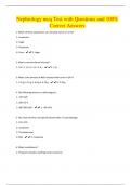 Nephrology mcq Test with Questions and 100% Correct Answers