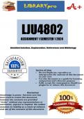 LJU4802 Assignment 1 (COMPLETE ANSWERS) Semester 1 2024 - DUE 13 March 2024
