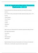 C120 IIC Application/Narrative Questions  Flashcards - CH.1-9