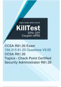 Get the Latest 156-215.81.20 Practice Questions to Make Preparations - Killtest