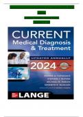TEST BANK For Current Medical Diagnosis And Treatment 2024, 63rd Edition By Maxine Papadakis, Stephen Mcphee, Verified Chapters 1 - 42, Complete Newest Version