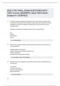 WGU C702 FINAL EXAM QUESTIONS WITH 100 Correct ANSWERS Latest 20232024  Graded A VERIFIED