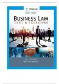 Test Bank For Business Law Text & Exercises, 9th Edition By Roger LeRoy Miller, William Hollowell