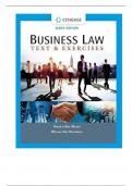 Solution Manual For Business Law Text & Exercises, 9th Edition By Roger LeRoy Miller, William Hollowell