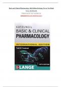 Test Bank For Katzung's Basic and Clinical Pharmacology, 16th Edition by Todd W. Vanderah||ISBN NO:10,1260463303||ISBN NO:13,978-1260463309||All Chapters||Complete Guide A+