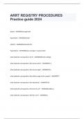 ARRT REGISTRY PROCEDURES Practice guide 2024