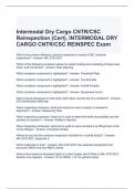 Intermodal Dry Cargo CNTR/CSC Reinspection (Cert), INTERMODAL DRY CARGO CNTR/CSC REINSPEC Exam
