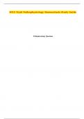 WGU D236 Pathophysiology Homeostasis Study Guide