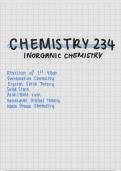 Inorganic Chemistry 234 notes